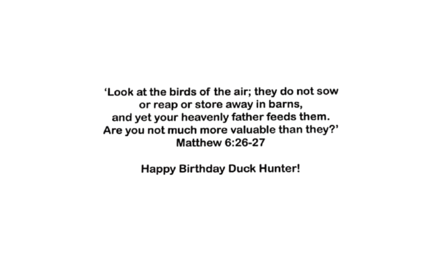 A Cross for a Duck Hunter