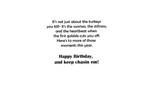 Turkey Track Birthday Card