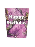 Realtree APX Purple Brithday Card