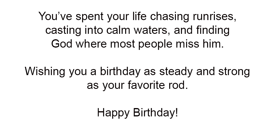 Tight Lines and Good Times