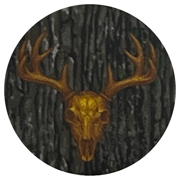 Realtree Gold Euro Skull Sticker Sheet